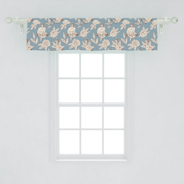 Ambesonne Boho Design Window Valance Curtain for Kitchen Bedroom in 2 Sizes